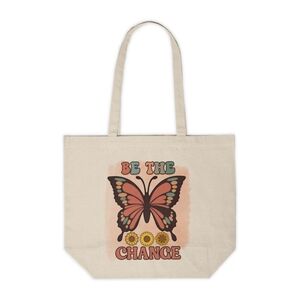 Be The Change Custom Canvas Tote Bag